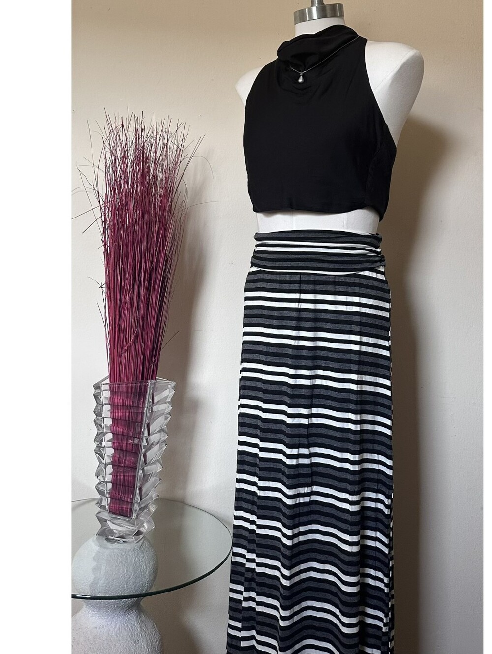 JOE BENBASSET | Striped Maxi Skirt